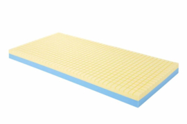 Antidecubitus traagschuim matras met kubusstructuur, Qpress - 120 x 200 cm