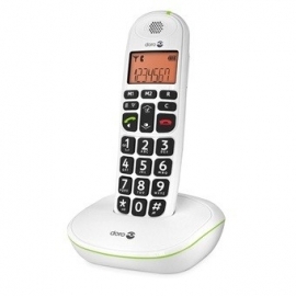 Telefoon met grote toetsen voor slechtzienden, Doro Phone Easy 100w, wit - DOPE100W-W