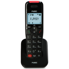 Combinatie van vaste en draadloze telefoon met grote toetsen, fototoetsen en antwoordapparaat - Fysic FX-8025