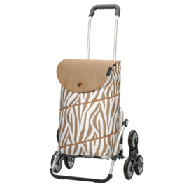 Boodschappenwagen voor de trap, Royal Traploper Shopper Tyra Zebra