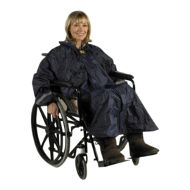 Poncho voor de rolstoel of scootmobiel met mouwen en ongevoerd, rolstoelkleding - PR34028