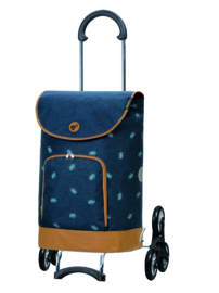 Boodschappenwagen, boodschappentrolley voor de trap, Scala Shopper Treppensteiger Holm Blauw