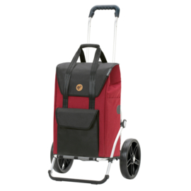Boodschappenwagen met grote 3-spaken wielen, Royal Shopper Senta 2.0 rood