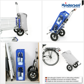 Boodschappenwagen met luchtbanden, Royal Shopper Hydro 2.1 grijs