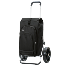 Boodschappenwagen met extra grote kogellager-wielen van 29 cm, Royal Shopper Hydro 3.0 zwart