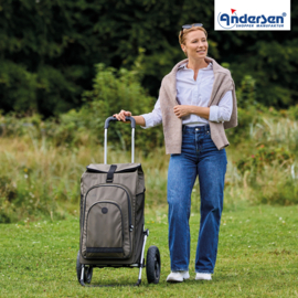 Boodschappenwagen met luchtbanden, Royal Shopper Hydro 3.0 olijf