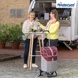 Lichte boodschappenwagen van aluminium, Alu Star Shopper Gese rood