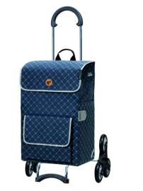 Boodschappenwagen, boodschappentrolley voor de trap, Scala Shopper Treppensteiger Tamo Blauw