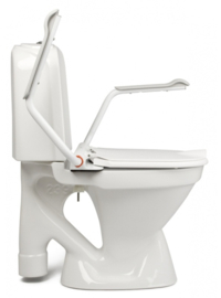 Support toiletbril met armsteunen om makkelijker op te staan