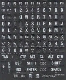 Braille toetsenbordstickers zwart (683159)