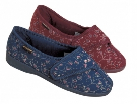 Pantoffel voor vrouwen, pantoffel met klittenband, Bluebell - PR55150