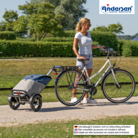 Boodschappenwagen met extra grote luchtbanden, Tura Shopper Lasse blauw