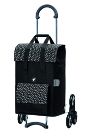 Boodschappenwagen, boodschappentrolley voor de trap, Scala Shopper Treppensteiger Jara Zwart