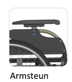 Prachtige lichtgewicht rolstoel met in hoogte verstelbare handvaten, Icon 20