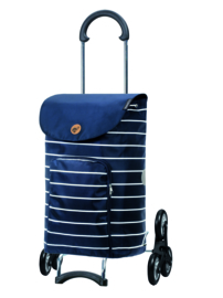 Boodschappenwagen, boodschappentrolley voor de trap, Scala Shopper Treppensteiger Mia Blauw