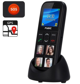 Mobiele telefoon met GPS en fototoetsen, telefoon Alzheimer, dementie - FM-50