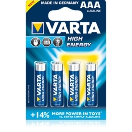 AAA batterij, Varta High Energy LR03 mini-penlite batterij - 140203