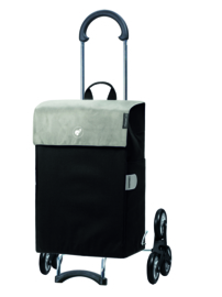 Boodschappenwagen, boodschappentrolley voor de trap, Scala Shopper Treppensteiger Hera Zilver