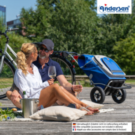 Boodschappenwagen met luchtbanden, Royal Shopper Hydro 2.1 blauw