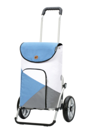 Boodschappenwagen met grote wielen met kogellagers, Royal Shopper Ester Blauw