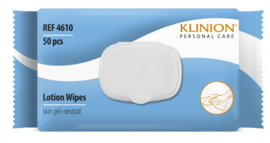 Doekjes voor tussentijdse reiniging, Lotion wipes Klinion Personal Care (per 5 stuks)