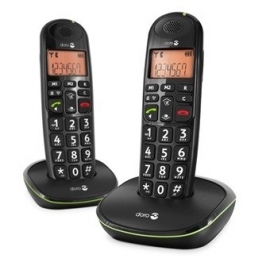 Telefoon met grote toetsen, Doro PhoneEasy duo set 100w, zwart - DOPE100WD-Z