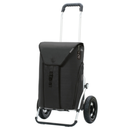 Boodschappenwagen met luchtbanden, Royal Shopper Oli.P 3.0 zwart