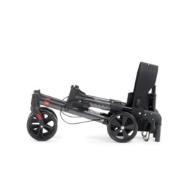 Lichtgewicht rollator met rugleuning (dubbel opvouwbaar)