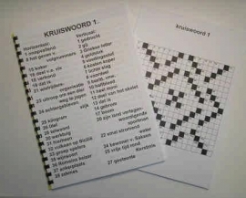 Grootletter kruiswoordpuzzelboek (UT1113)