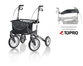 Topro Olympos Small, lichtgewicht rollator met grote wielen - handig voor in de auto