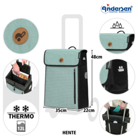 Lichte boodschappenwagen, Scala Shopper Hente mint