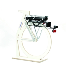 PullEasy, bevestigingsset (met slot en licht) voor de fiets, stevige bagagedrager nodig - G1