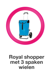 Royal shopper met 3-spaken wielen