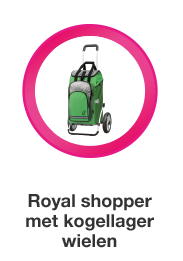 Royal Shopper met kogellager wielen