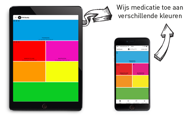 App voor pillendoos met alarm