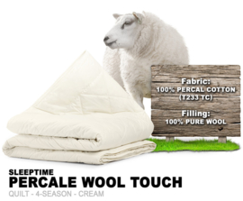 Percale Cotton Wool Touch 4-seizoenen