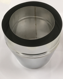 ISOTUBE Plus dubbelwandig 150/200 conische kap