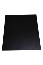 SS-RH20-406 2mm Staalvloerplaat rechthoek 800 x 600 zwart (lang side)