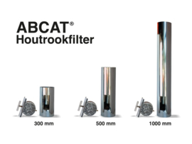 ABCAT® houtrookfilter Ø130mm Lengte 500mm