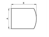 TO20-211 2mm Staalvloerplaat toog/ondiephalfrond - Antraciet 1000 x 1000 mm