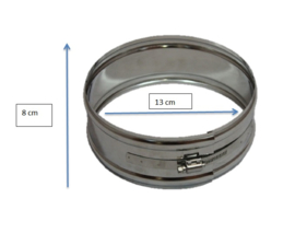 ISOTUBE Plus dubbelwandig 80/130 T-stuk met dop