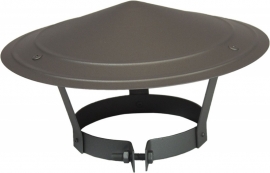 Ø131mm Gegalvaniseerde Regenkap Grijs #DH141210