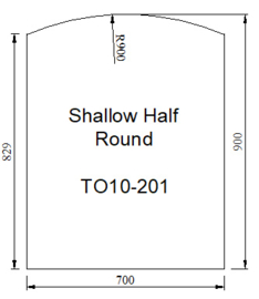 Kachelvloerplaat toog 700 x 900 x 6 mm