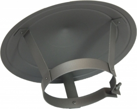 Ø131mm Gegalvaniseerde Regenkap Grijs #DH141210