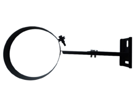 Ø 150 mm kachelpijp verstelbaar beugel 12 - 20 mm LANG - zwart
