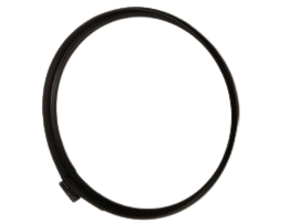 Plafondrozet Ø 200 mm  Kleur: Zwart