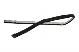 8x3mm Plak-koord zwart zelfklevend 5 meter