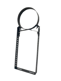 ISOTUBE Plus  200 mm verstelbaar muurbeugel  5 tot 45 cm lang ZWART
