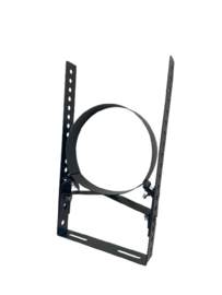 ISOTUBE Plus  200 mm verstelbaar muurbeugel  5 tot 45 cm lang ZWART