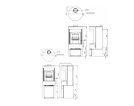 Charlton & Jenrick Purevision vrijstaand rond model laag open houtvak